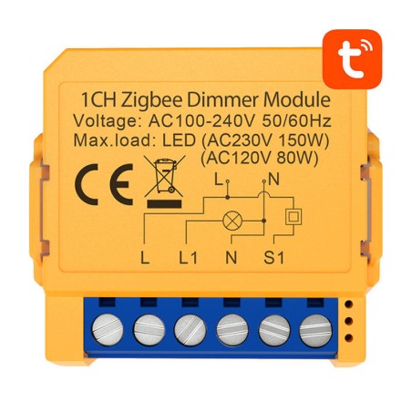 Nutikas pistikupesa lüliti ZigBee Avatto ZDMS16-1 TUYA