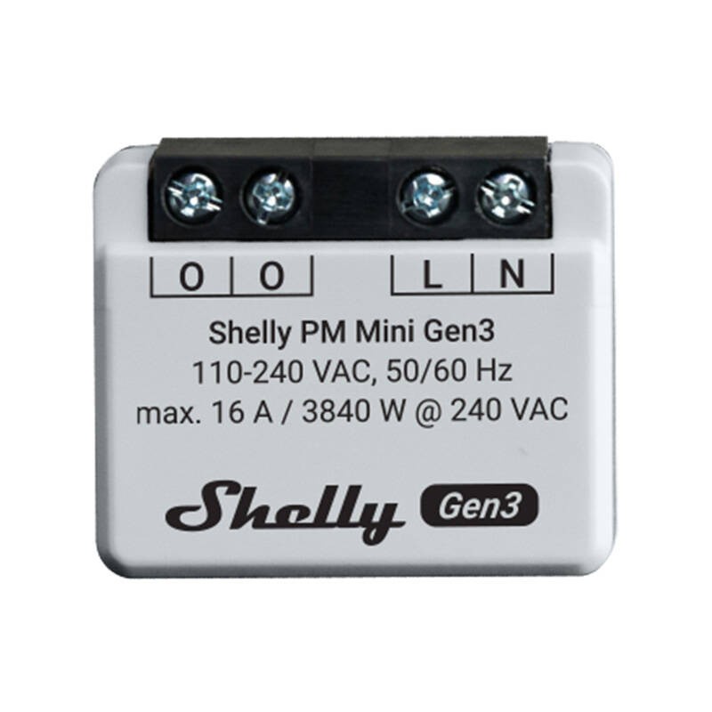 Shelly PM Mini Gen3 Controller, WiFi/Bluetooth