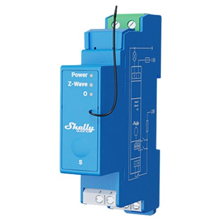Shelly Qubino Pro 1 DIN siiniga relee, 1 kanal, Z-Wave