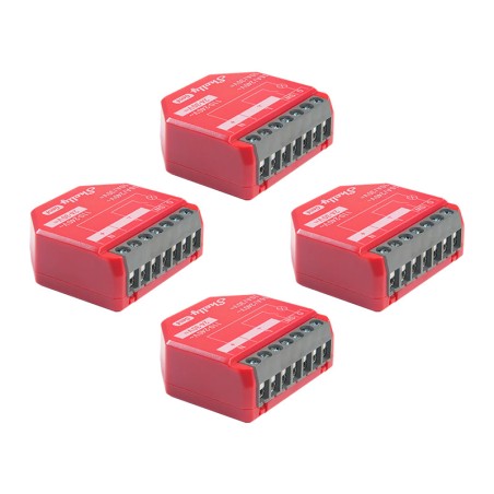 Komplektis 4 Shelly 1 PM Gen4 Zigbee/Matter kontrollerit