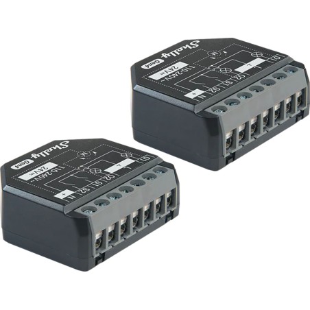 Komplektis 2 Shelly 2PM Gen4 Zigbee/Matter kontrollerit