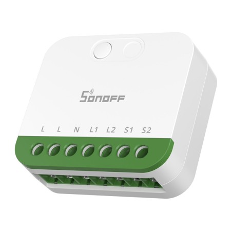 Sonoff MINI-2GS Matter kahe kanaliga minilüliti