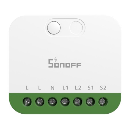Sonoff MINI-2GS Matter kahe kanaliga minilüliti