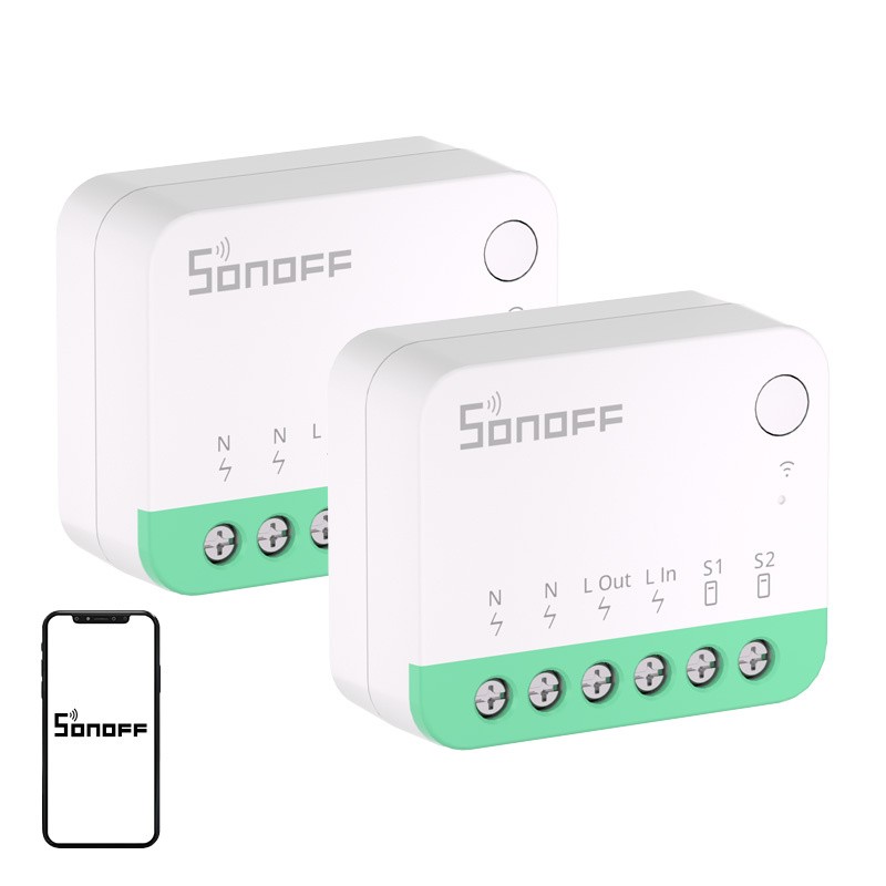 SONOFF MINIR4M (Extreme) Matter Switch, 2-pakk
