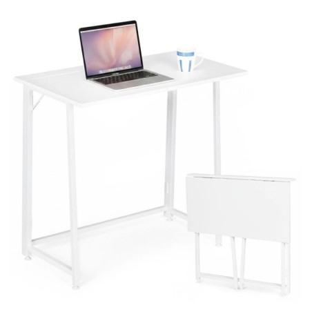 Kokkupandav laud 80x45 cm sülearvutilaud valge | FreshDesign.ee