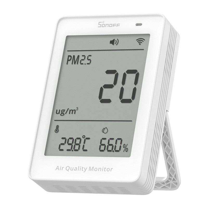 Sonoff AirGuard PM2.5 SAWF-07P WiFi LCD õhukvaliteedi monitor