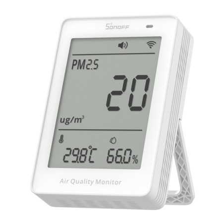 Sonoff AirGuard PM2.5 SAWF-07P WiFi LCD õhukvaliteedi monitor