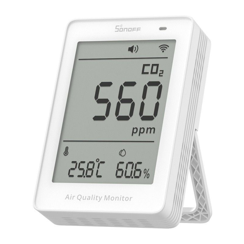 Sonoff AirGuard CO2 SAWF-08P WiFi LCD õhukvaliteedi mõõtur