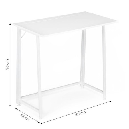 Kokkupandav laud 80x45 cm sülearvutilaud valge | FreshDesign.ee