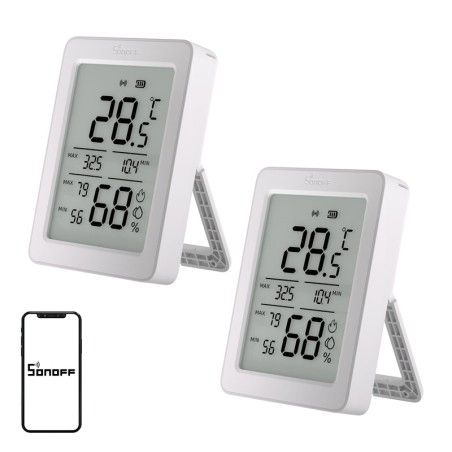SONOFF ZigBee SNZB-02DR2 temperatuuri- ja niiskusandur, 2-pakk
