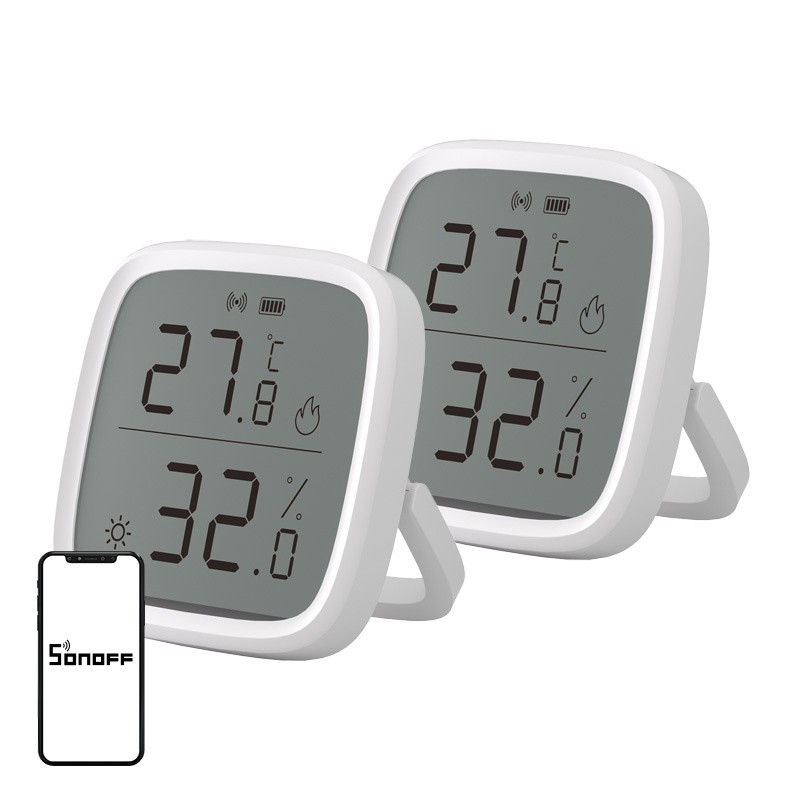 SONOFF ZigBee SNZB-02D temperatuuri- ja niiskusandur, 2-pakk