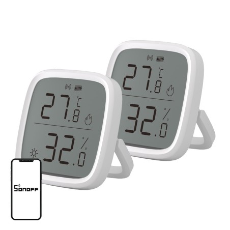 SONOFF ZigBee SNZB-02D temperatuuri- ja niiskusandur, 2-pakk