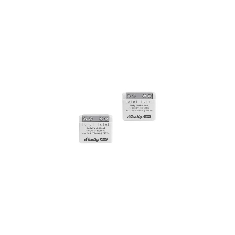 SHELLY EM Mini Gen4 Energy Meter, 2 pieces