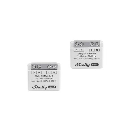 SHELLY EM Mini Gen4 Energy Meter, 2 pieces