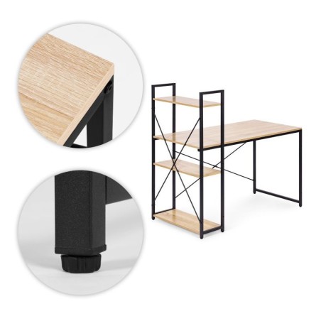 Kirjutuslaud 120x60 cm riiulitega, Loft-stiilis | FreshDesign.ee