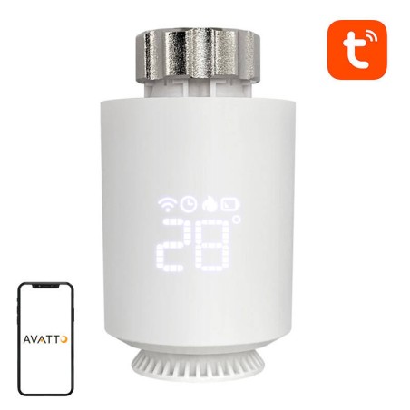 Nutikas termostaadi radiaatori klapp Avatto TRV06 Zigbee 3.0 TUYA