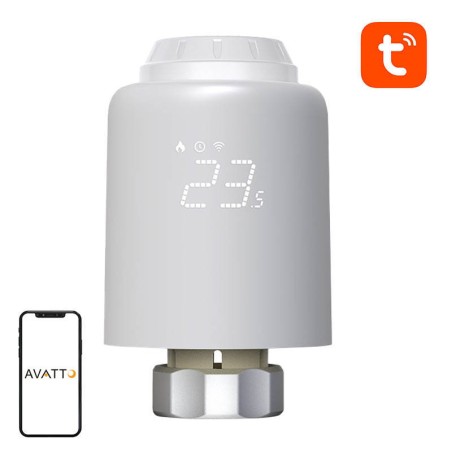 Nutikas termostaadi radiaatori klapp Avatto TRV07 Zigbee 3.0 TUYA