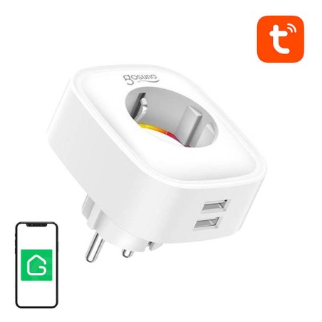 Nutipistik WiFi Gosund SP112 2xUSB, 16A, Tuya