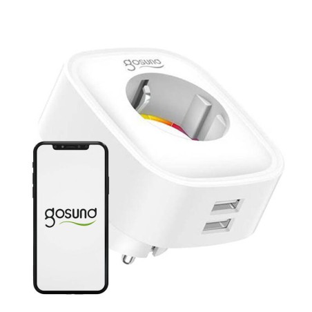 Nutipistik WiFi Gosund SP112 2xUSB, 16A, Tuya