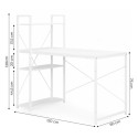 Kirjutuslaud 120x60 cm riiulitega, Loft-st... | FreshDesign.ee