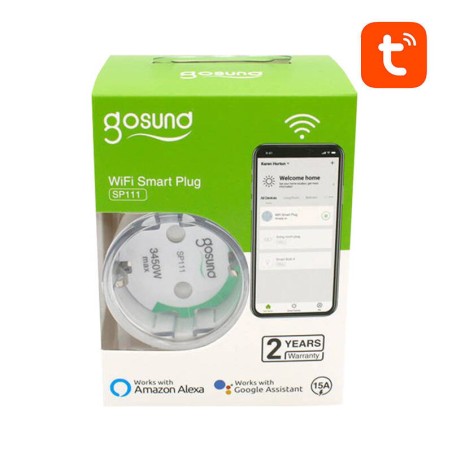 Nutipistik WiFi Gosund SP111 3680W 16A, Tuya 4-pakk