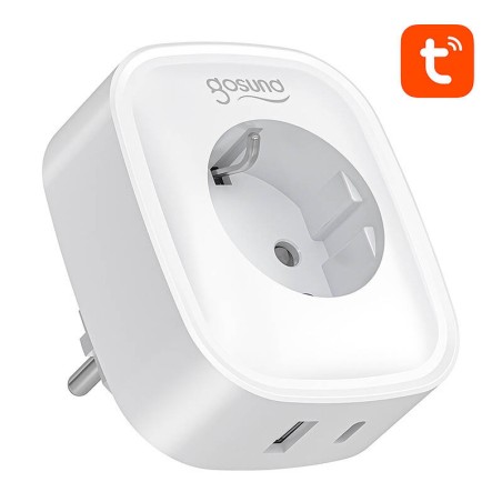 Gosund SP6 16A USB-C 20W Tuya nutikas WiFi/Bluetoothi ​​pesa