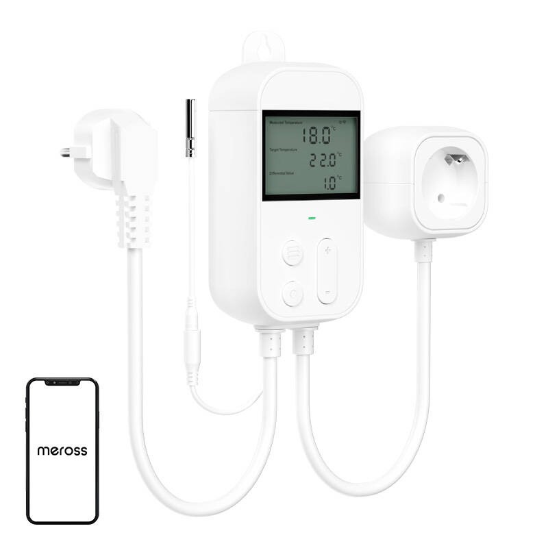 Pistikupesa termostaadi temperatuuri regulaator Meross MTS960HK (HomeKit)