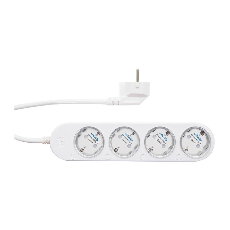 Nutikas 12A Shelly Power Strip 4 Gen4 Zigbee/Matter voolujuhe