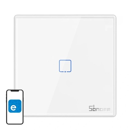Nutikas juhtmevaba seinalüliti Sonoff T2EU1C-RF 433MHz (1 kanal)