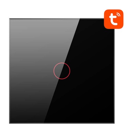 Nutikas valguslüliti WiFi Avatto TS02-EU-B1 1-suunaline TUYA (must)