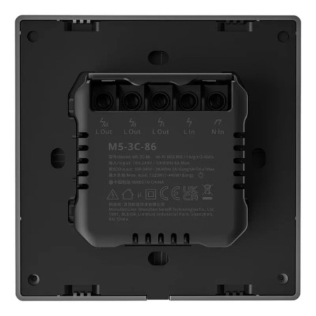 Smart Scene seinalüliti WiFi Sonoff M5 3C (3 kanaliga)