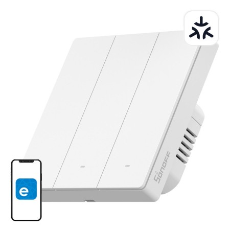 SONOFF M5-3C-86W WiFi Matter nutikas seinalüliti (3-kanaliline)