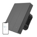 Nutikas WiFi seinalüliti SONOFF M5-3C-80 (3-kanaliline, raami jaoks, grafiit)