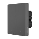 Nutikas WiFi seinalüliti SONOFF M5-2C-80 (2-kanaliline, raami jaoks, grafiit)