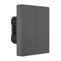 Nutikas WiFi seinalüliti SONOFF M5-2C-80 (2-kanaliline, raami jaoks, grafiit)