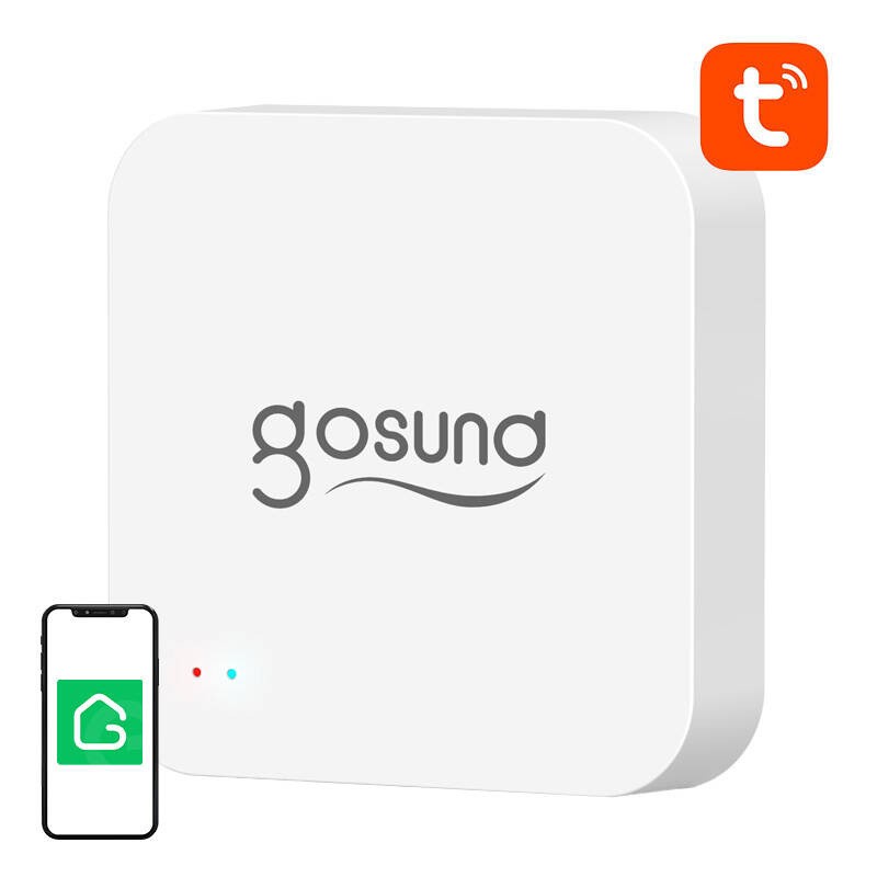 Nutikas Bluetooth BLE, WiFi Mesh Gateway koos alarmiga Gosund G2 Tuya