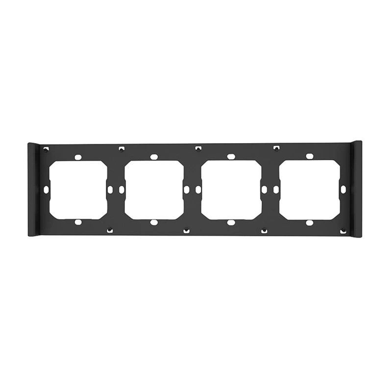 Raam lülitile M5 80 neljakordne 4-kordne SONOFF M5-4C-80-F (grafiit/must)