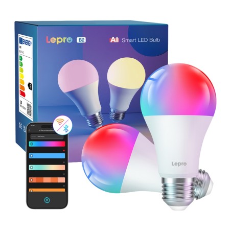 LEPRO B2-2 E27 Wi-Fi LED pirn, 1100 lm, 2 pakki
