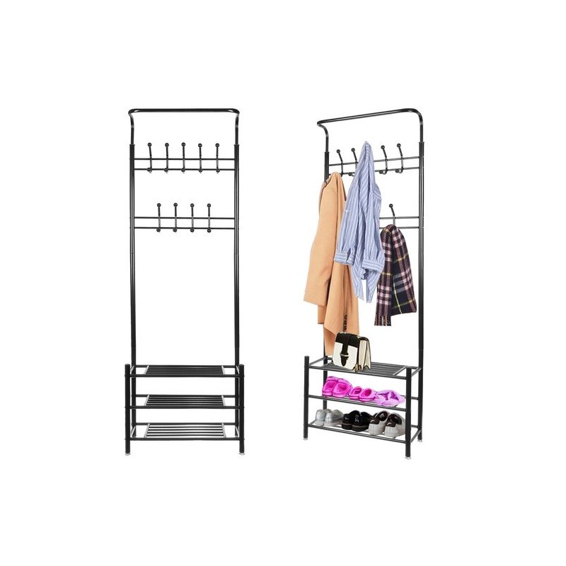 Riidenagi koos jalatsiriiuliga, must | FreshDesign.ee