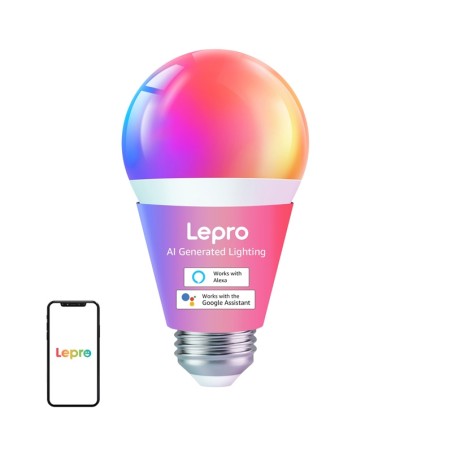 LEPRO B1 E27 LED pirn Bluetoothi ​​ja Wi-Fi-ga, 806 lm