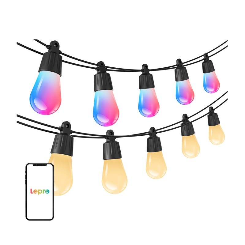 LEPRO ZB1-15 Wi-Fi String Lights, 15 m
