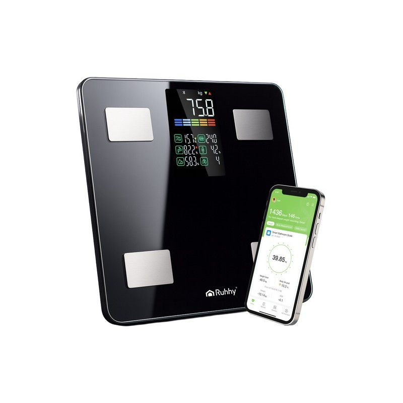 LCD analüütiline vannitoakaal, must | FreshDesign.ee