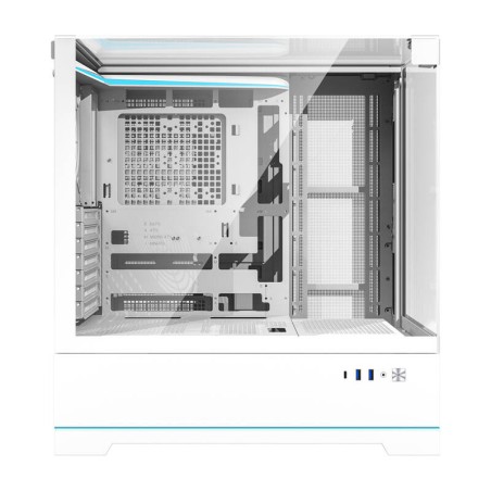 Darkflash DY450 ​​arvutikorpus ilma ventilaatoriteta (valge)