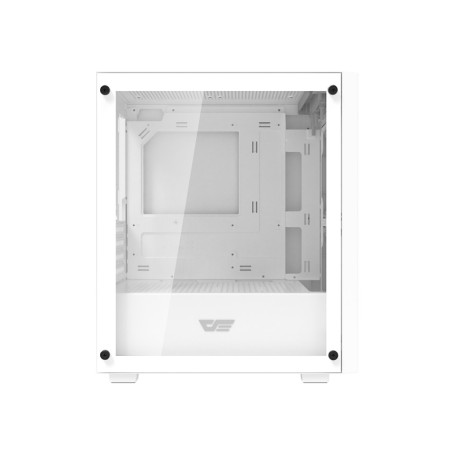 Darkflash M305 arvutikorpus ilma ventilaatoriteta (valge)