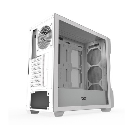 Darkflash DS900 võrguga arvutikorpus ilma ventilaatoriteta (valge)