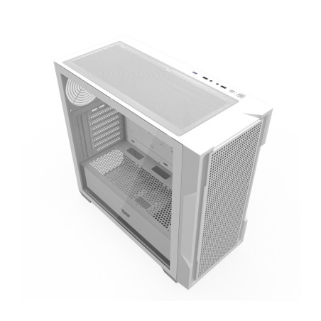 Darkflash DS900 võrguga arvutikorpus ilma ventilaatoriteta (valge)