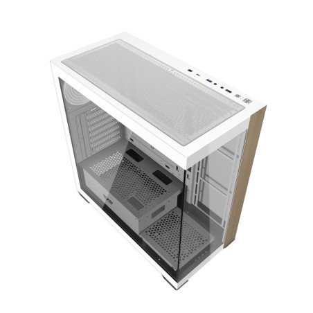 Darkflash DS900W arvutikorpus ilma ventilaatoriteta (valge)