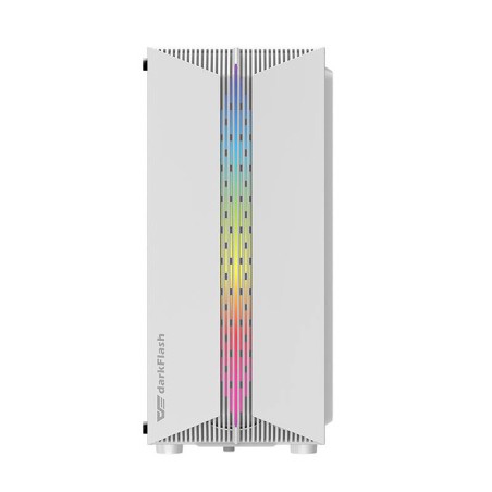Darkflash DK151 LED arvuti korpus (valge) + 3 RGB ventilaatorit