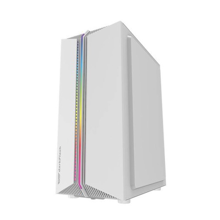 Darkflash DK151 LED arvuti korpus (valge) + 3 RGB ventilaatorit
