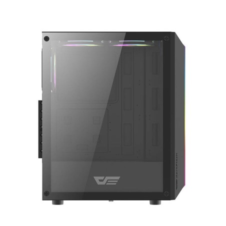 Darkflash DK151 LED arvuti korpus (must) + 3 RGB ventilaatorit